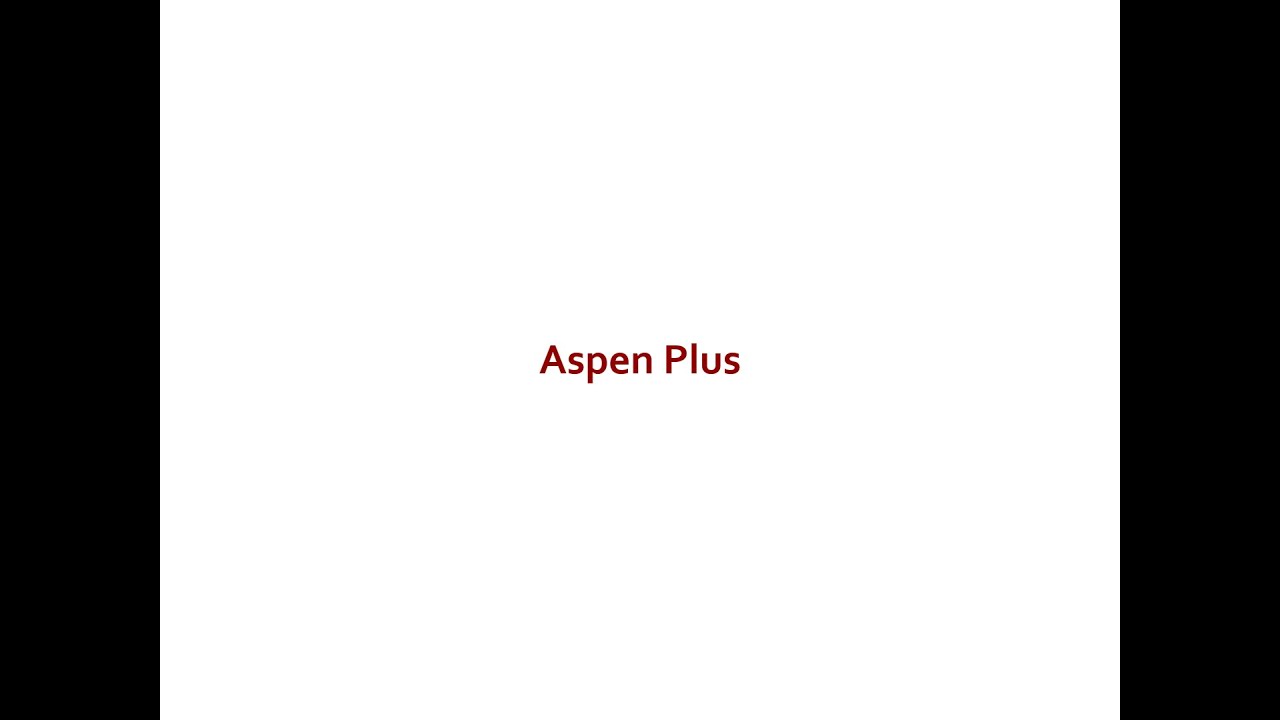 Aspen Plus - Production of Ethyl Acetate (Equilibrium Reaction & CSTR)
