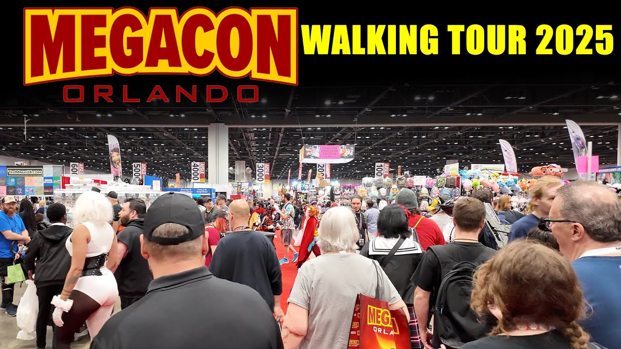 MegaCon 2025 - Orlando Florida - Show Floor Full Walkthrough  Walking Tour 4k