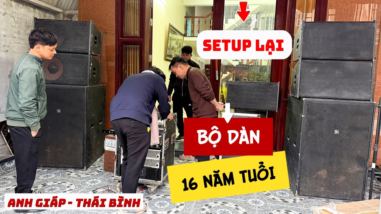 Hồi sinh bộ dàn 16 năm tuổi, phát hiện loa ngược pha - Setup lại bộ dàn anh Giáp - Thái Bình