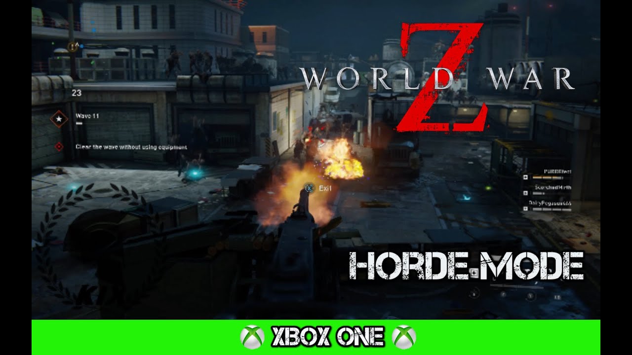 WORLD WAR Z - Horde Mode Hard Walkthrough Gameplay/SOLO/XBOX ONE