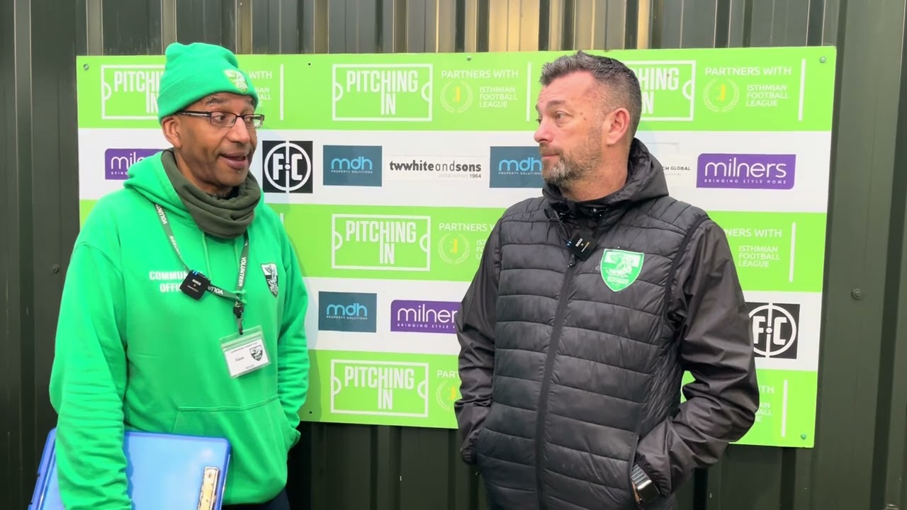 Post match interview with Ian Selley after our late victory against Fareham fc 2-1 