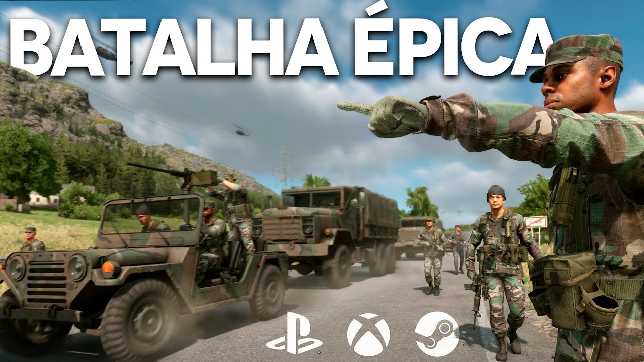 Me tornei um CAPIT&Atilde;O no FPS ONLINE de SIMULA&Ccedil;&Atilde;O MILITAR MUNDO ABERTO MAIS BRUTAL