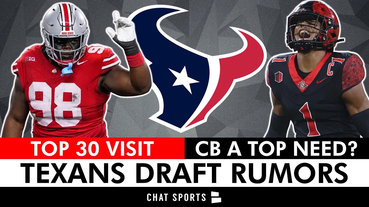 Texans Top 30 Draft Visit Tipping Nick Caserio&rsquo;s Hand + Surprising Texans Draft Need Via ESPN