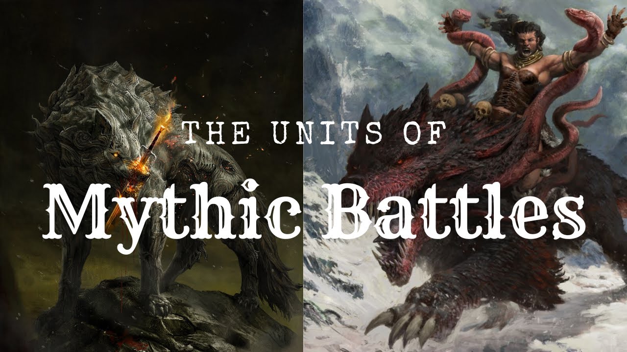 The Units Of Mythic Battles | Fenrir Vs. Hyrrokkin #boardgames 