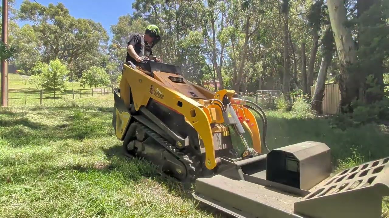 Testing out V1000 Skid Steer Loader Slasher  Attachment