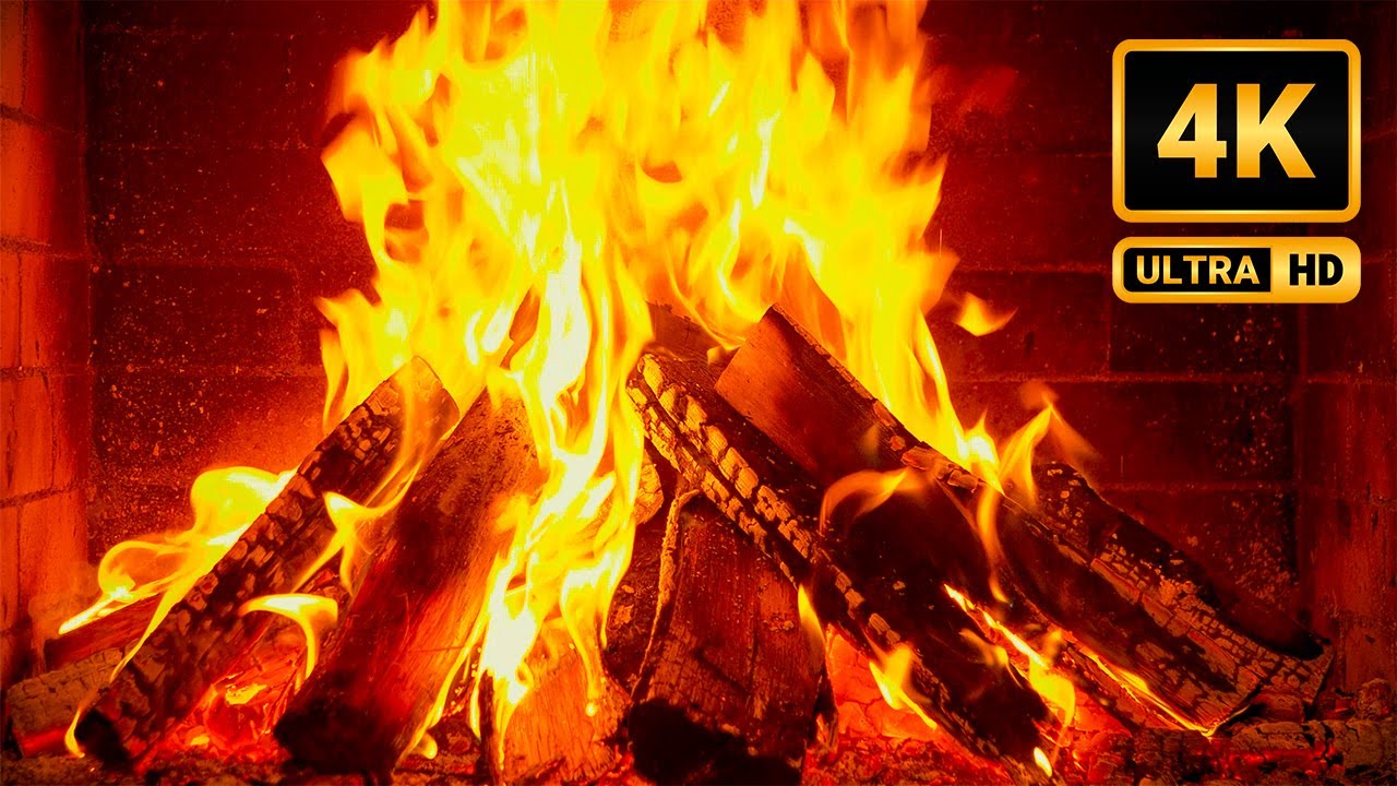 Soothing Jazz Piano Fireplace | 10 Hours of Fire Sounds with Piano Melodies