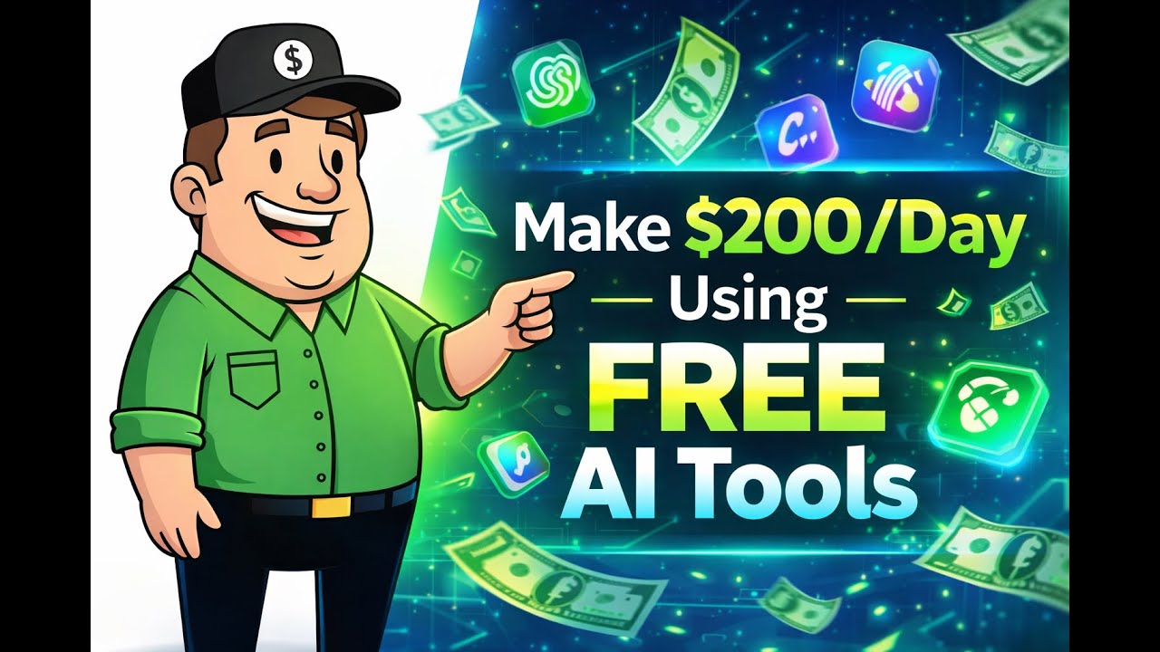 Make $200/Day Using FREE AI Tools (No Skills, No Investment | 2025 Method)