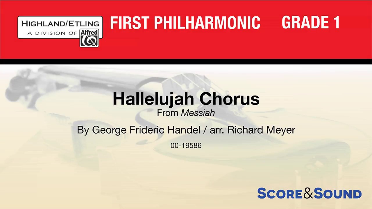 Hallelujah Chorus, arr. Richard Meyer – Score & Sound