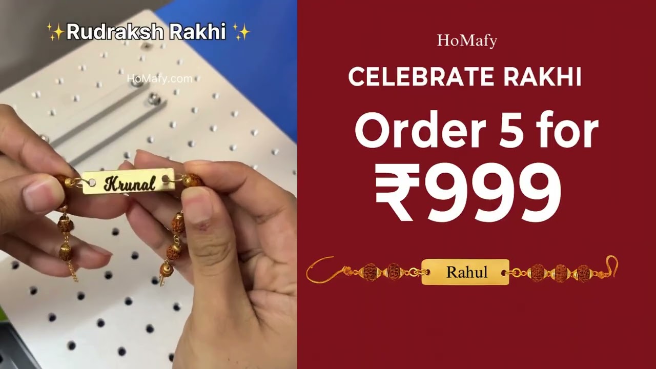 Customized Name Rakhi for Raksha Bandhan 2025