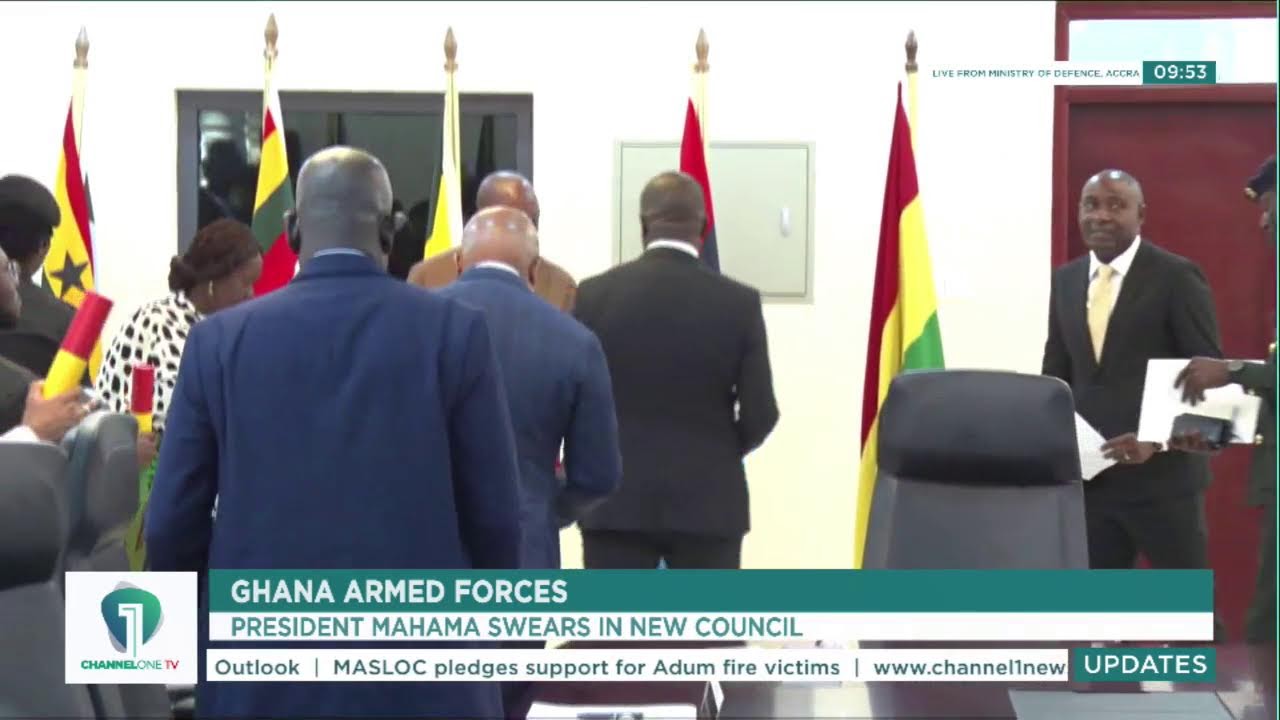 🚨President Mahama Swears In New Council of the Ghana Armed Forces! 🇬🇭