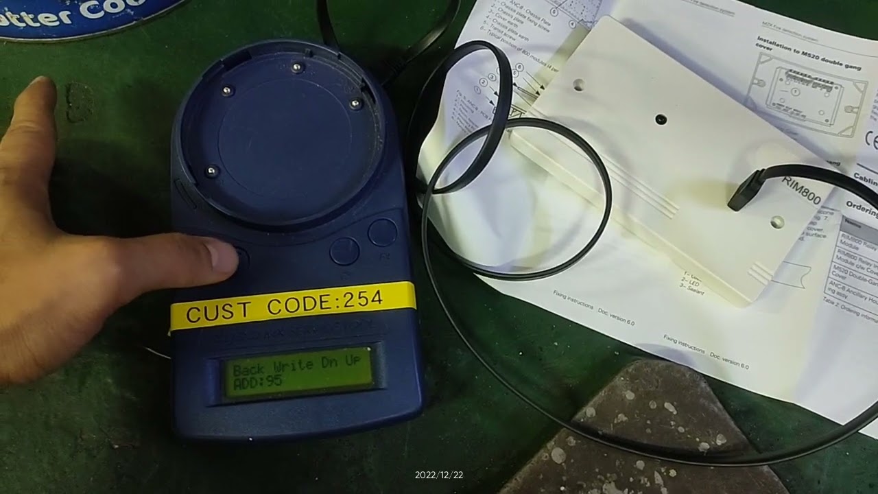 How to program address for Rim800. using Tyco 801AP programming service tool.