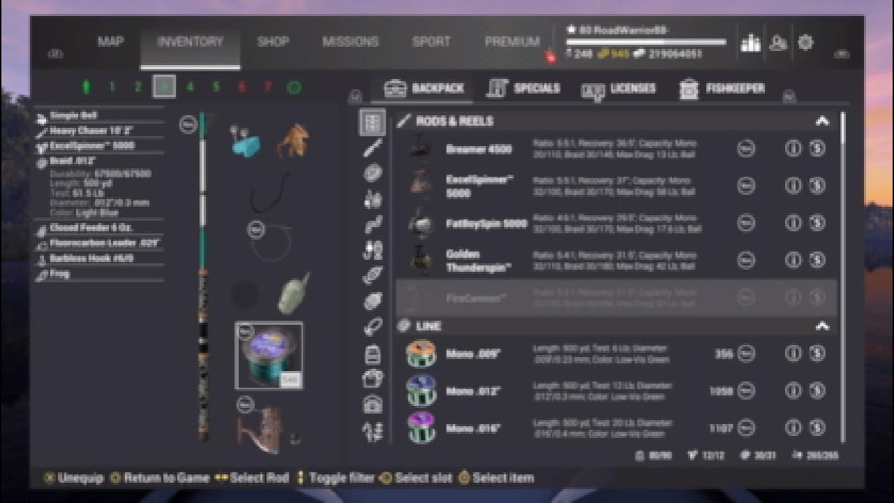 Fishing Planet Bottom Set Ups and Review