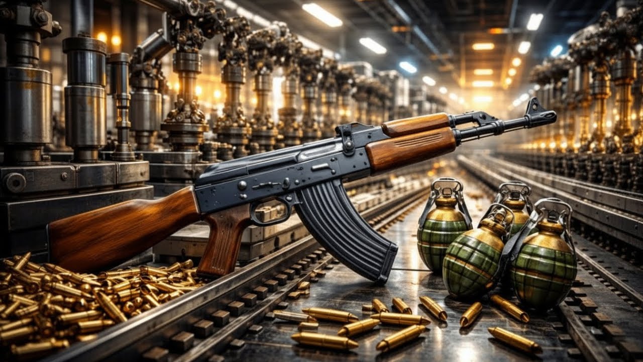 Inside a High-Tech Weapons Factory  | AK-47 & Grenades! (Full Process)
