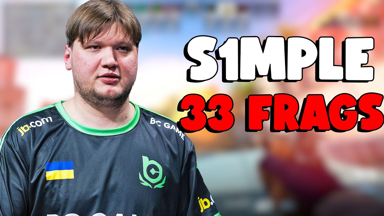 s1mple Epic Comeback - 33 Kills vs 3K Elo Stack w/ Comms