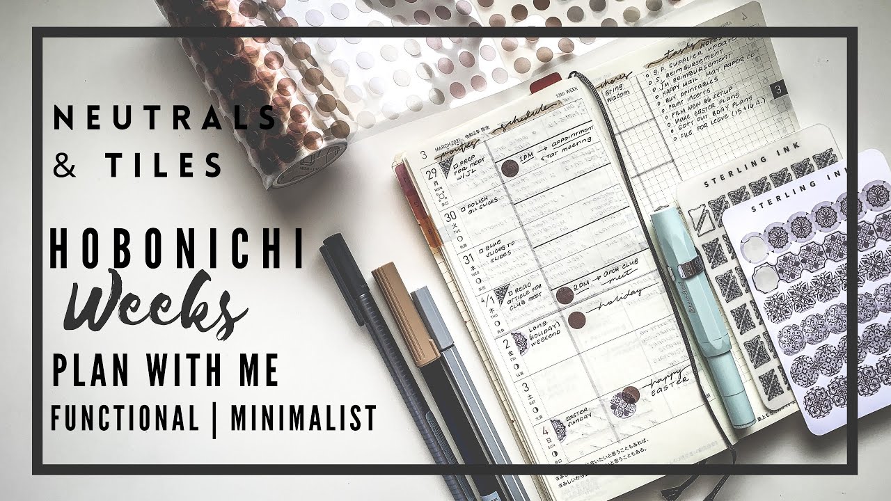 HOBONICHI WEEKS Minimalist Functional Spread | paperjoyph
