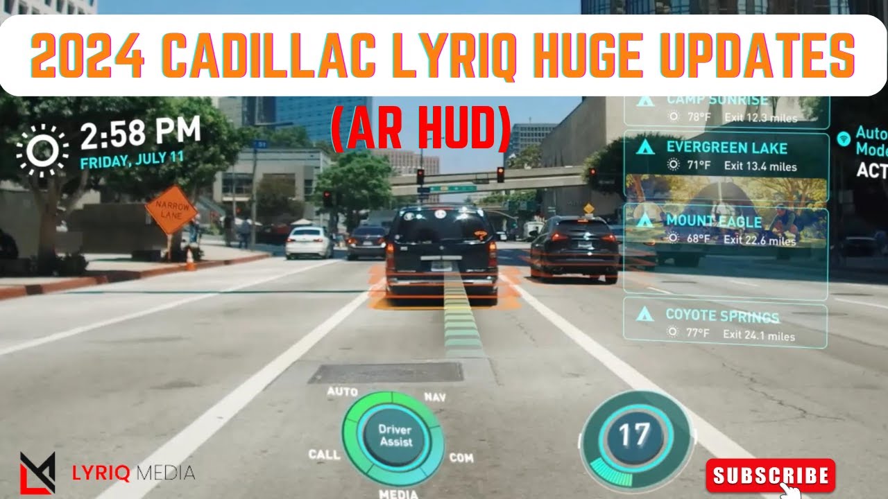 БОЛЬШОЕ ОБНОВЛЕНИЕ для Cadillac Lyriq 2024 года: проекционный дисплей с дополненной реальностью (...