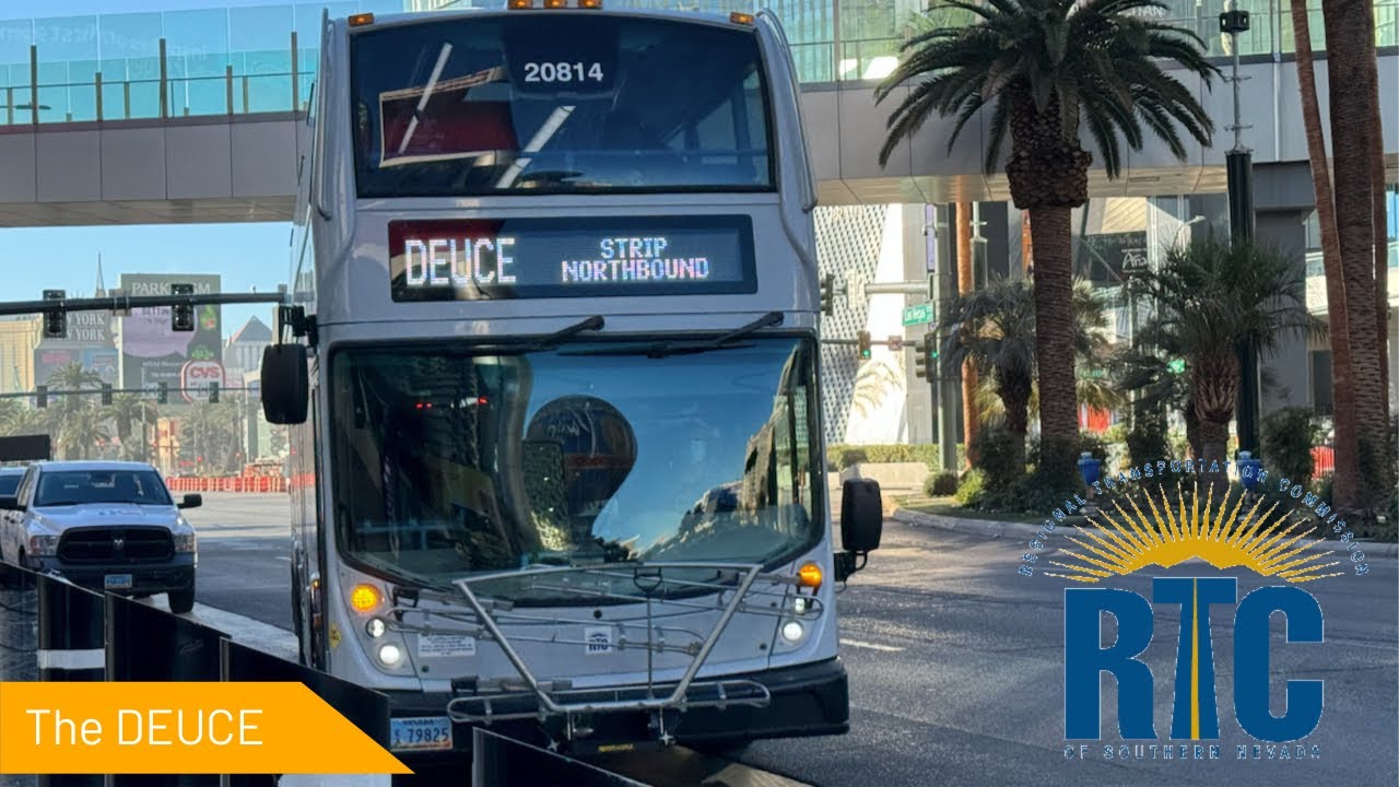 Las Vegas RTC 2020 Alexander Dennis Enviro500 #20814 on DEUCE Northbound (Lower Deck)