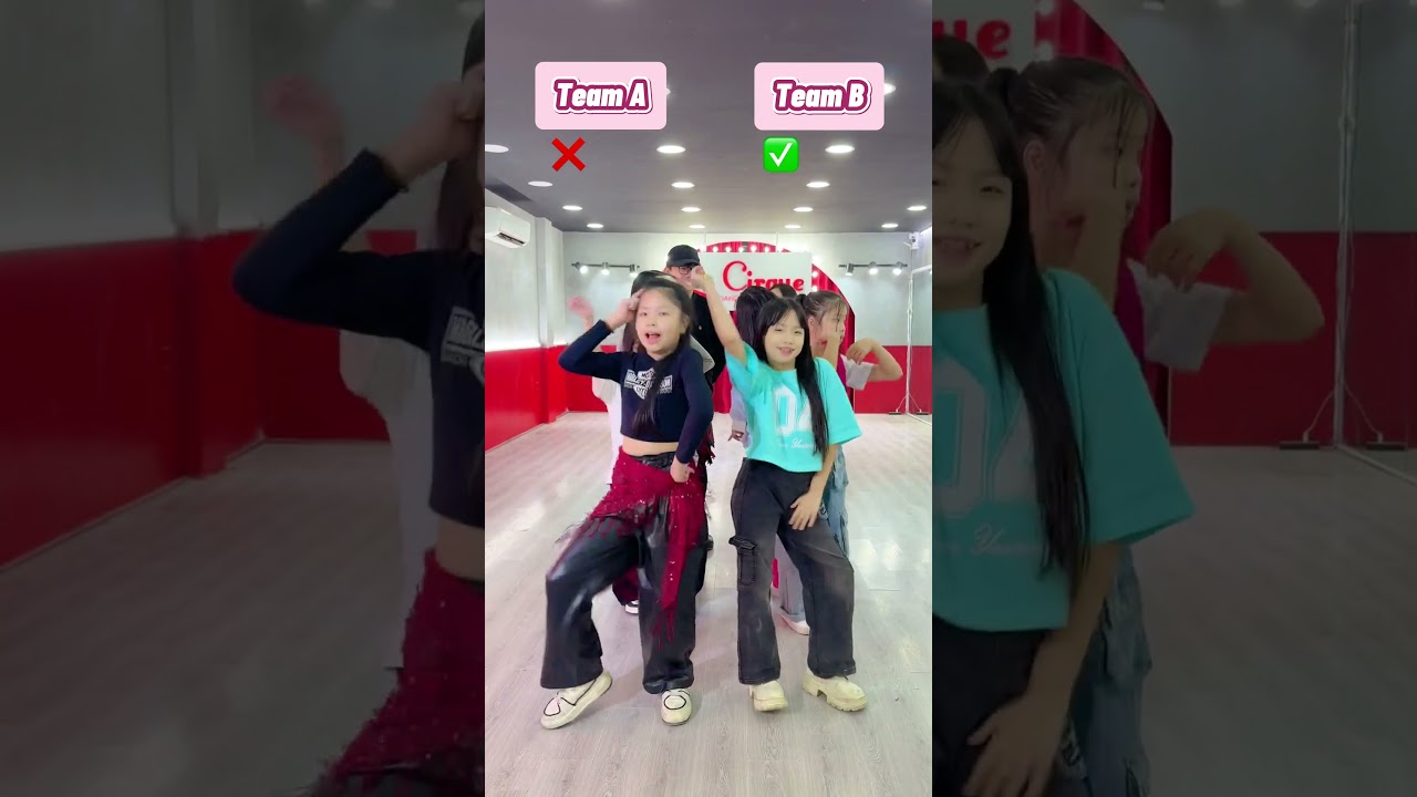 Which team wins? | Follow me to see more dance clips | Battle Dance Tiktok Class Teacher Huy