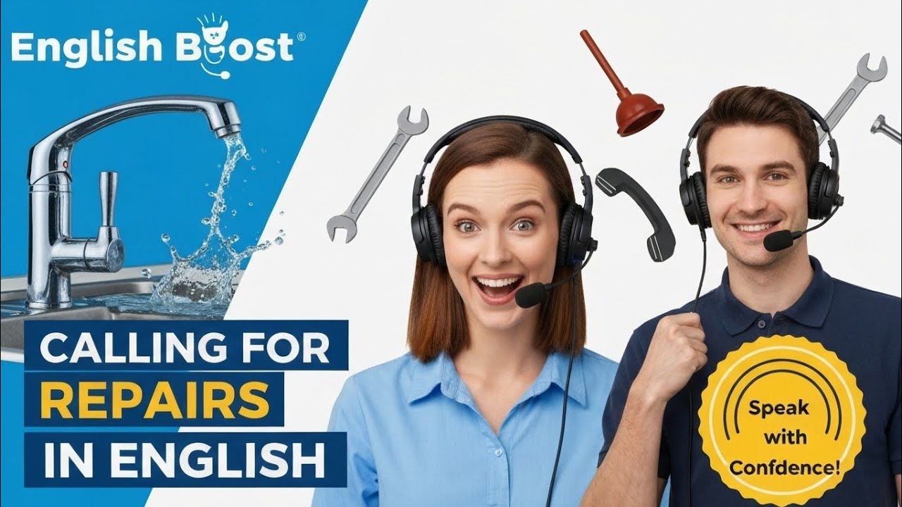 Learn English for Calling Household Repairs | Speak Confidently with Plumbers & Technicians 