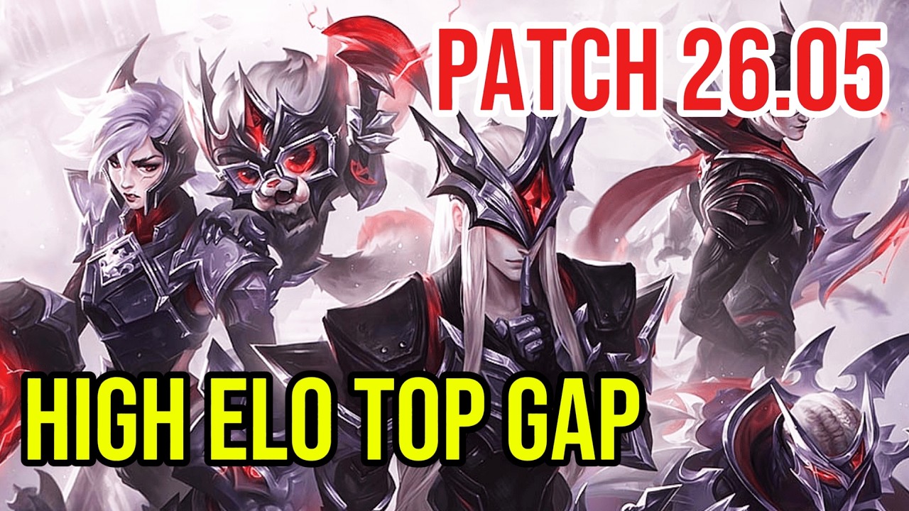1,229 LP Gnar Top Full Gameplay | Grandmaster | Patch 26.05