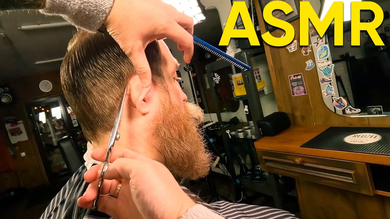 POV Стрижка только ножницами для короля! 💈 ASMR Барбер