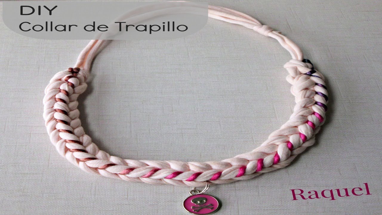 DIY Collar de Trapillo Modelo Calavera