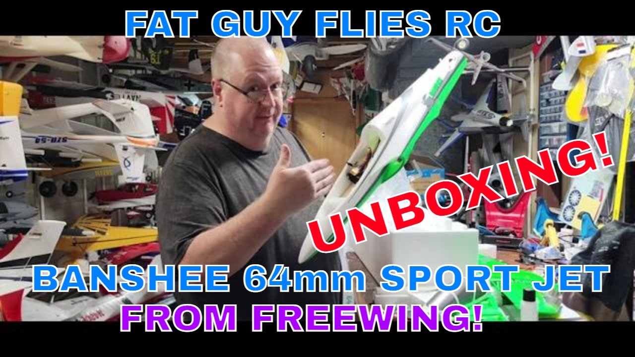 НОВИНКА!! Freewing Banshee 64mm Sport Jet -РАСПАКОВКА- от Fat Guy Flies RC