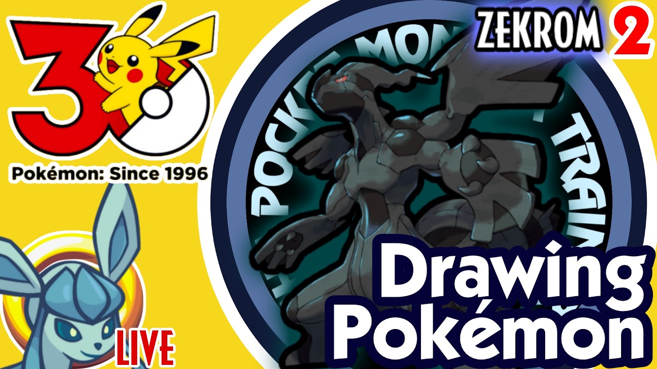 Pokémon 30 - Drawing Pokémon From Every Game - Zekrom (Cont.)