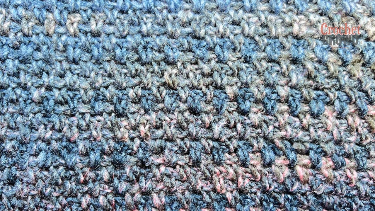Crochet Granite Stitch in Even Chain Count