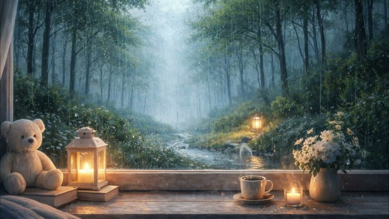 Rain Sounds for Sleep and Relaxation 3 Hours Gentle Rainfall with Calm Ambience