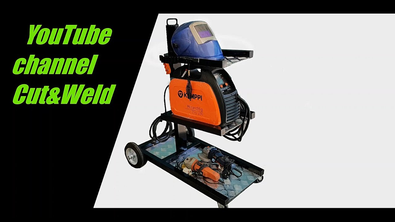 Building mig welding cart DIY #3