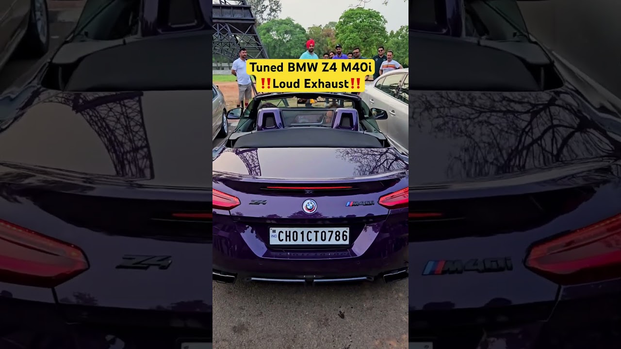 Tuned BMW Z4 M40i with loud Exhaust 😱😱 #shorts #bmw