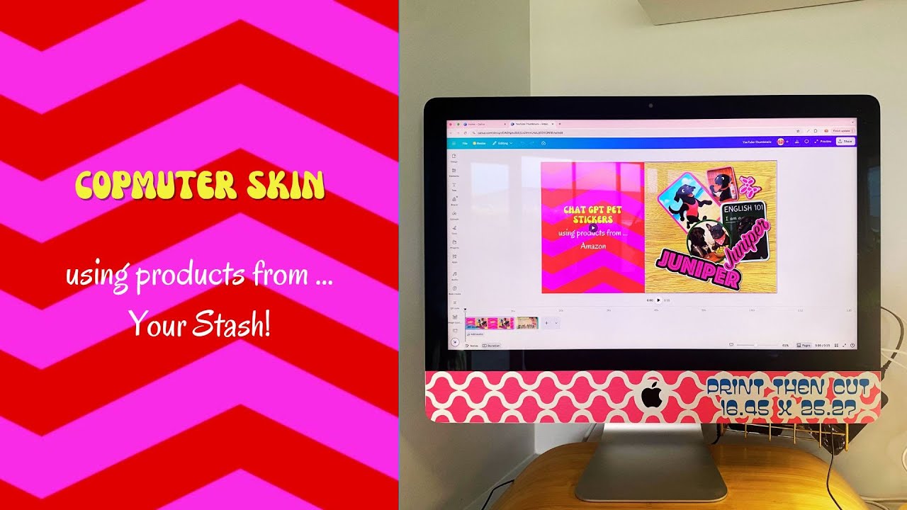 DIY Custom Computer Skin with Cricut | Step-by-Step Tutorial
