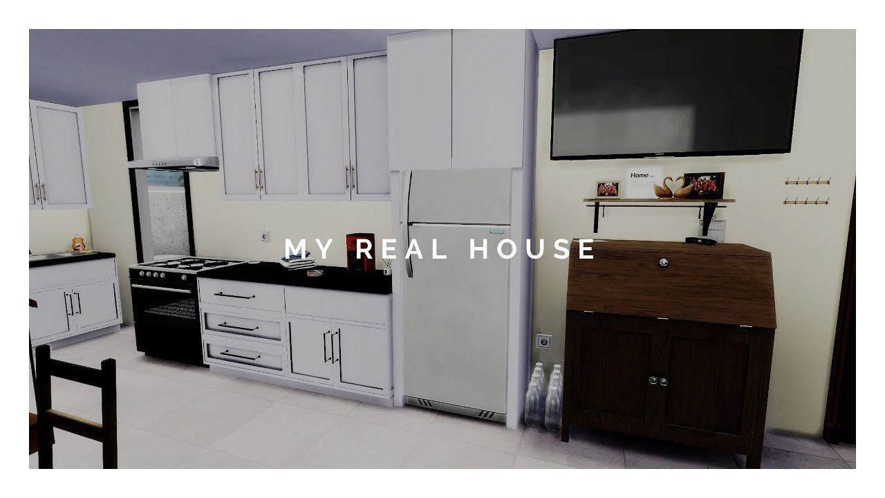 The Sims 4 Speed Build | MY REAL HOUSE + CC LINKS