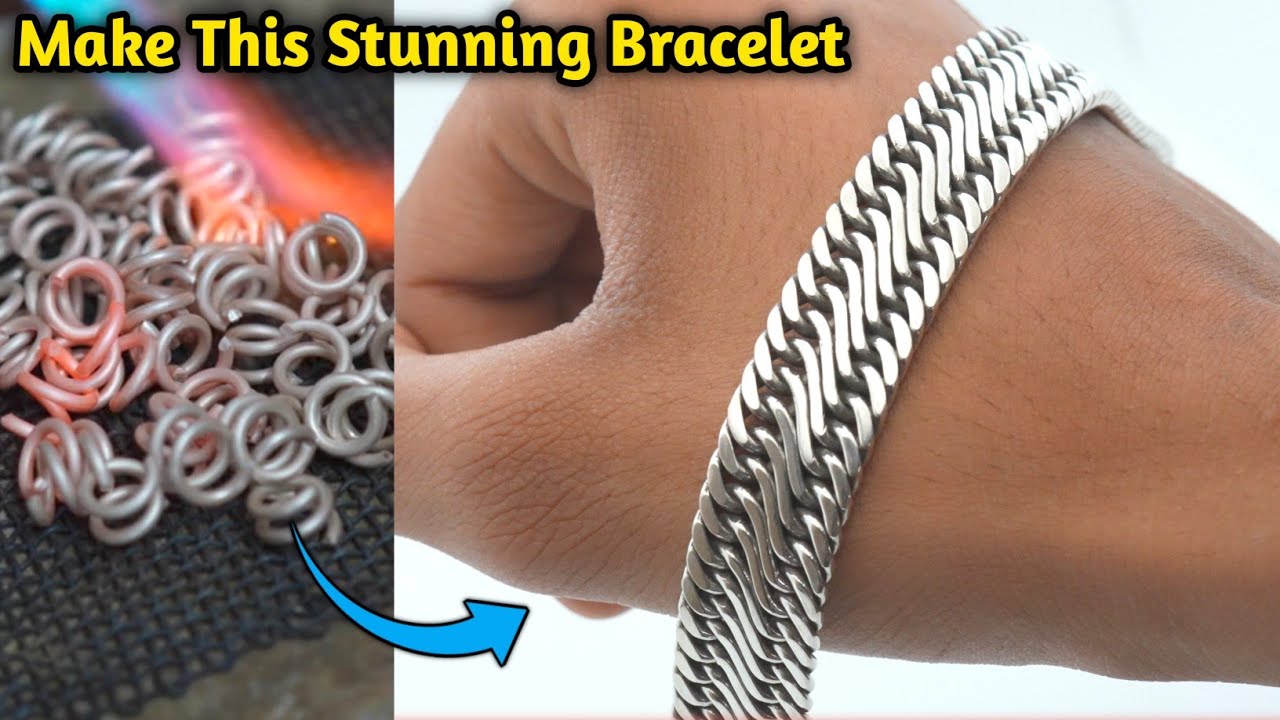 Handmade Silver Bracelet | Stunning Braided Bracelet Tutorial | jewelry making