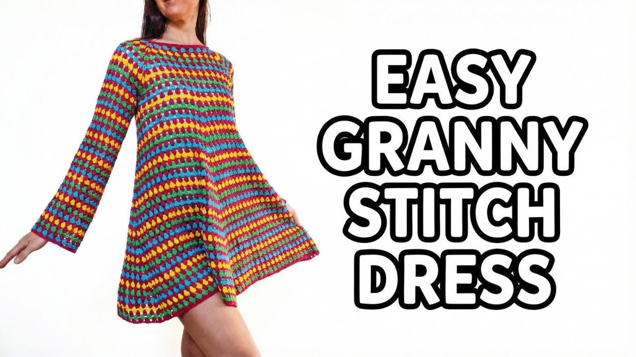 Crochet Tutorial for Granny Groove Dress