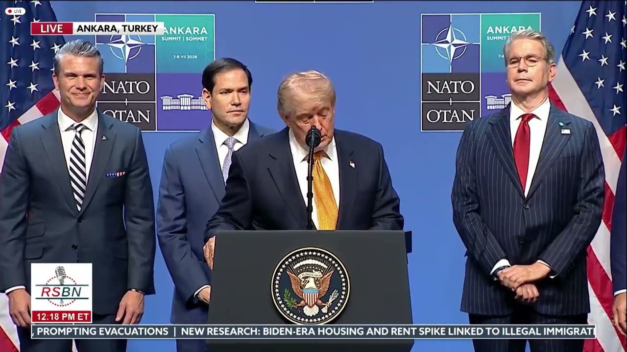 FULL EVENT: President Trump Concludes 2026 NATO Summit With Press Conference - 07/08/26