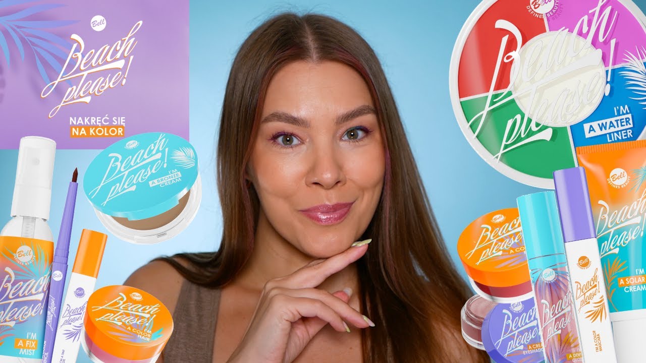 BEACH. PLEASE! 🌊 Nowa kolekcja BELL dostępna w BIEDRONCE! Boski bronzer i KOLOROWE linery! 🌈