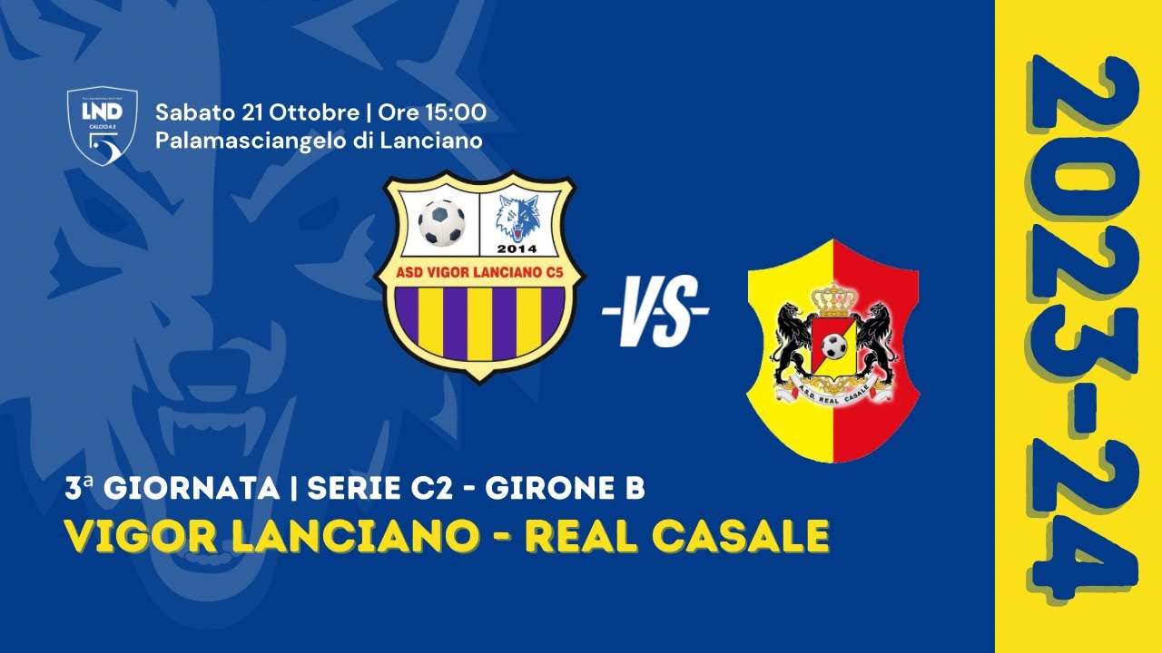 Serie C2 | Vigor Lanciano - Real Casale 4-3 (Gol & Highlights) | 3ª Giornata 2023/24