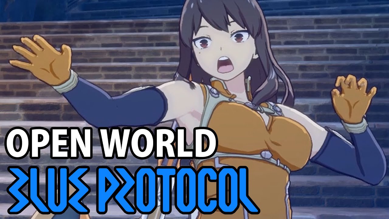 Blue Protocol Open World MMORPG Traversing Twin Striker Gameplay