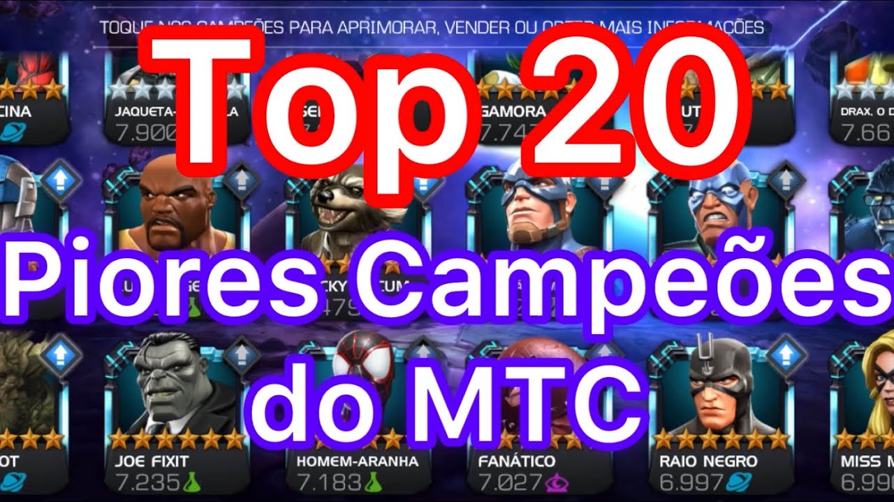 Top 20: Piores Campeões no MTC - Não invista neles