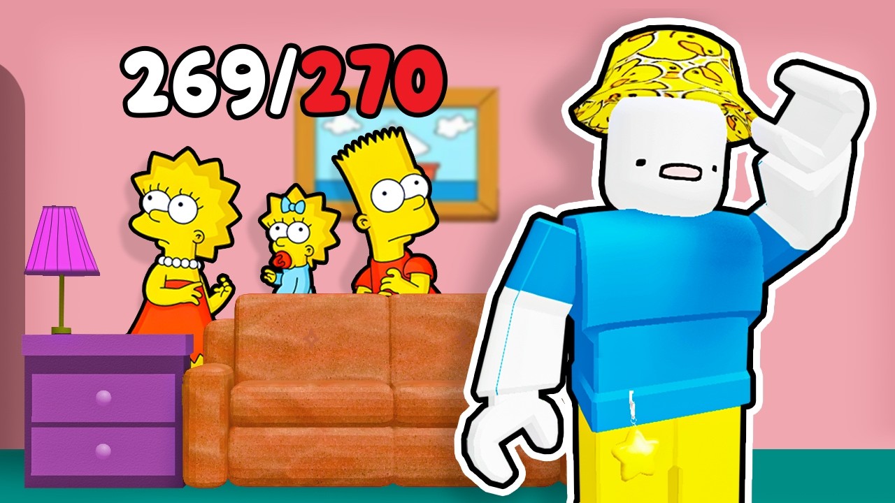 найти ВСЕХ 270 Симпсонов в Roblox найти Симпсонов...