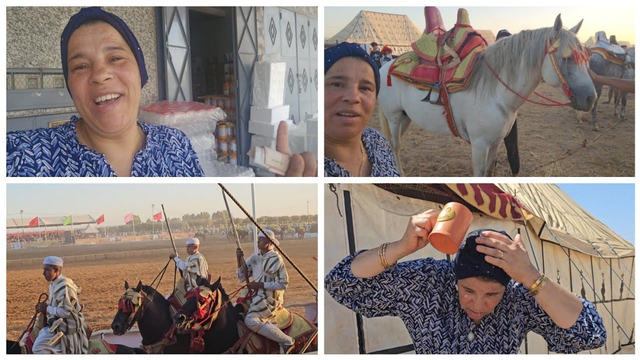 4K 🐎❤️🐴 مشينا لموسم ديال الخيل في تيفلت انا او ختي خديجة