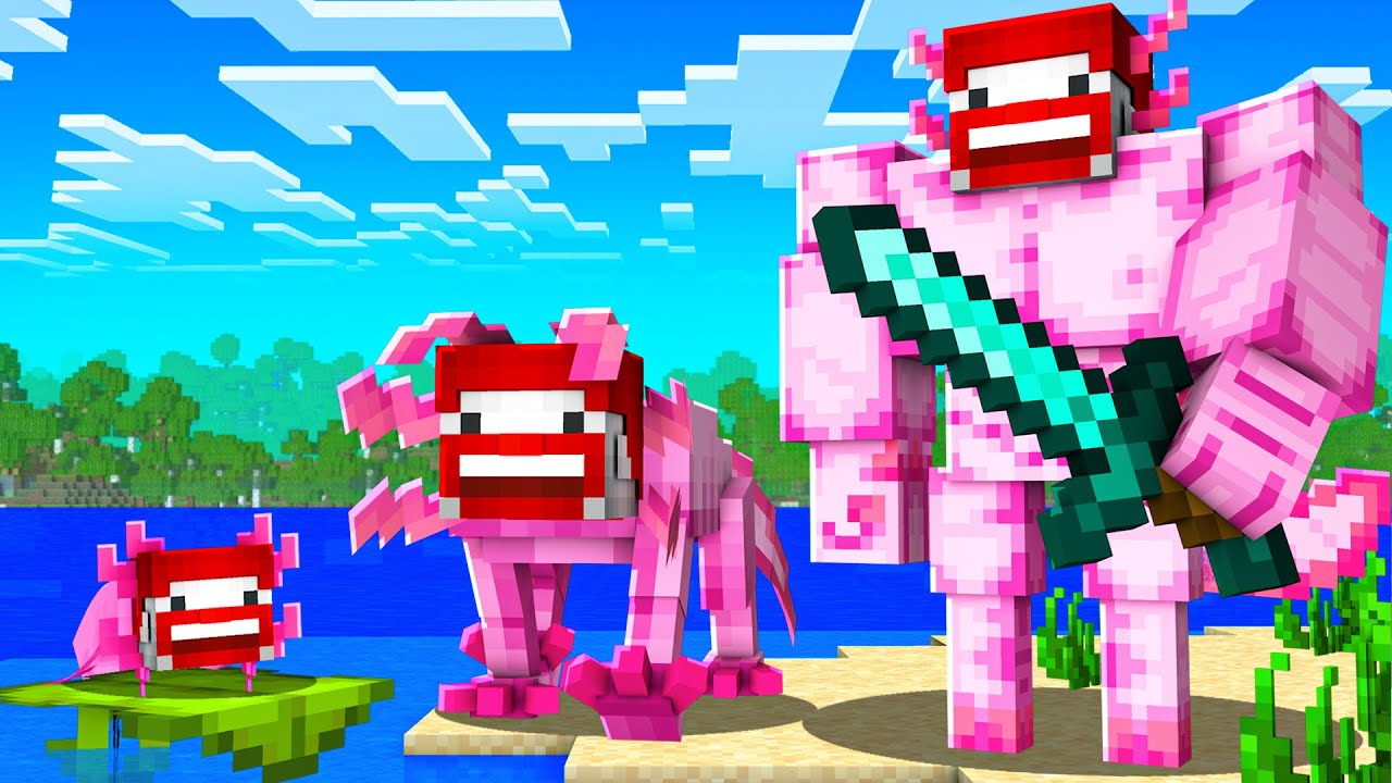 MEIN AXOLOTL LEBENSZYKLUS in Minecraft