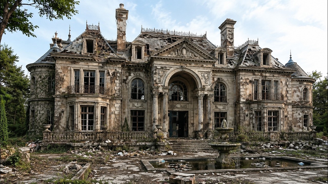 100 Years Abandoned Mansion Restored Into a Luxury Palace | Full Transformation in 4K