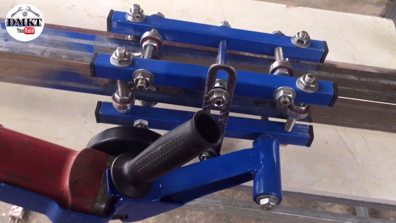 How to make wide format sliding cutter from angle grinder part 2