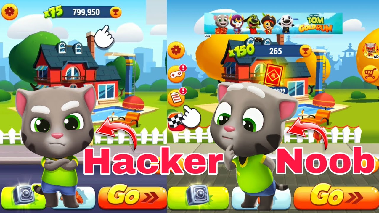 Talking Tom Gold Run Version 2016 vs 2023 - Talking Tom (iOS, Android Gameplay #703)