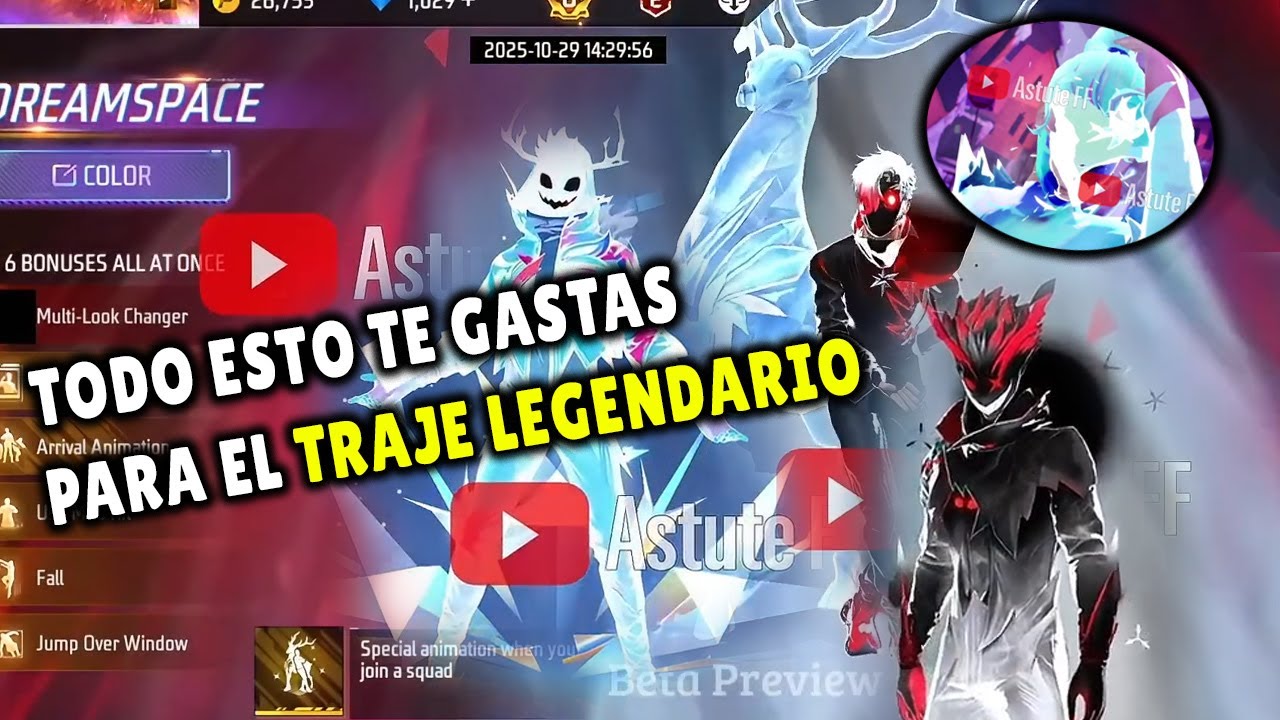 Cu&aacute;ntos DIAMANTES se GASTAR&Aacute;N pa SACAR ASPECTO LEGENDARIO Mundo ensue&ntilde;os FF Doble transformacion