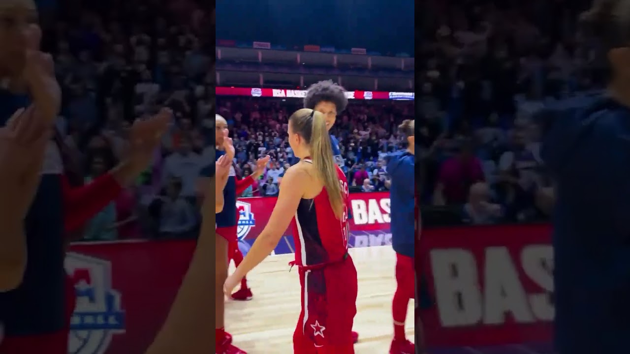 A'ja Wilson, Kelsey Plum, Sabrina Ionescu, & Team USA Women's Basketball after win vs Germany 