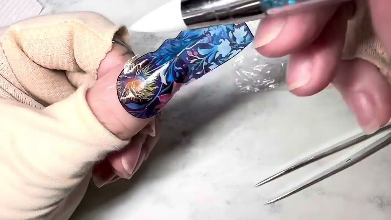 Easy Nail Art onto Natural Nails with Rok Nail Art Skins